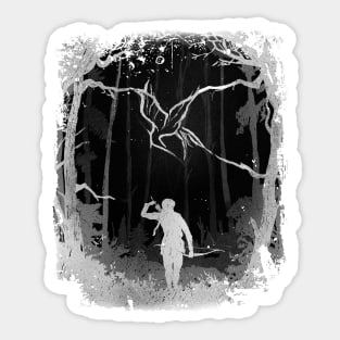 Hunger Games Woods - Black Yellow Sticker